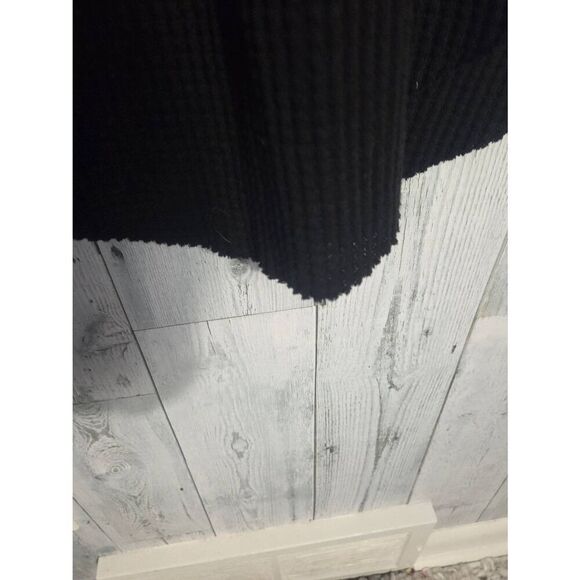 Z Supply Zoey Waffle Knit Dress Black Sz. XS - Picture 7 of 8